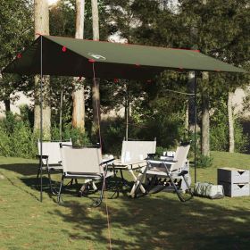 Camping Tarp Olive Green 144.1x120.5" Waterproof