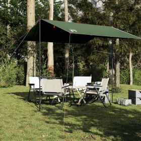 Camping Tarp Green 118.1x115.7" Waterproof