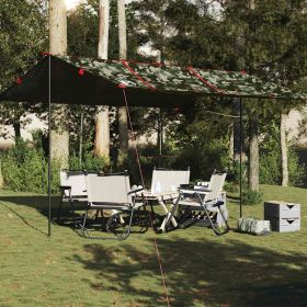Camping Tarp Camouflage 177.6x165.4" Waterproof