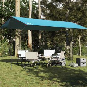 Camping Tarp Blue 196.9x115.7" Waterproof