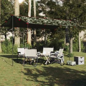 Camping Tarp Camouflage 199.2x120.5" Waterproof