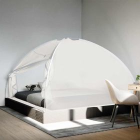 Mosquito Net Mongolia with Doors 220 Mesh White 78.7x78.7x53.1"