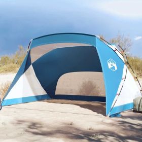 Beach Tent Azure Blue 107.9"x70.1"x66.9"/58.3" 185T Polyester
