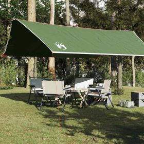 Camping Tarp Green 196.9x115.7" Waterproof