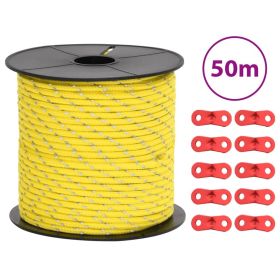 Tent Guy Rope with Reflective Strips and Spanners 164.0 ' 0.16 "