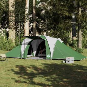 Family Tent Dome 6-Person Green Waterproof (Color: Green)