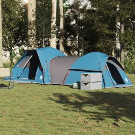 Camping Tent 5-Person Blue Waterproof (Color: Blue)