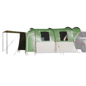 Car Tent 4-Person Green Waterproof (Color: Green)