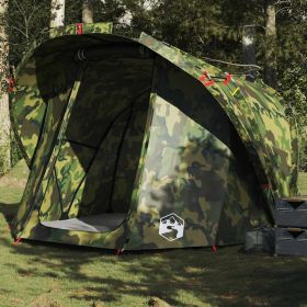 Fishing Tent 4-Person Camouflage Waterproof (Color: Multicolor)