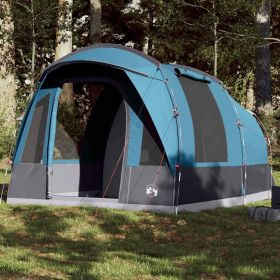 Camping Tent Tunnel 3-Person Blue Waterproof (Color: Blue)