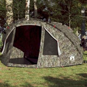 Fishing Tent 4-Person Camouflage Waterproof (Color: Green)